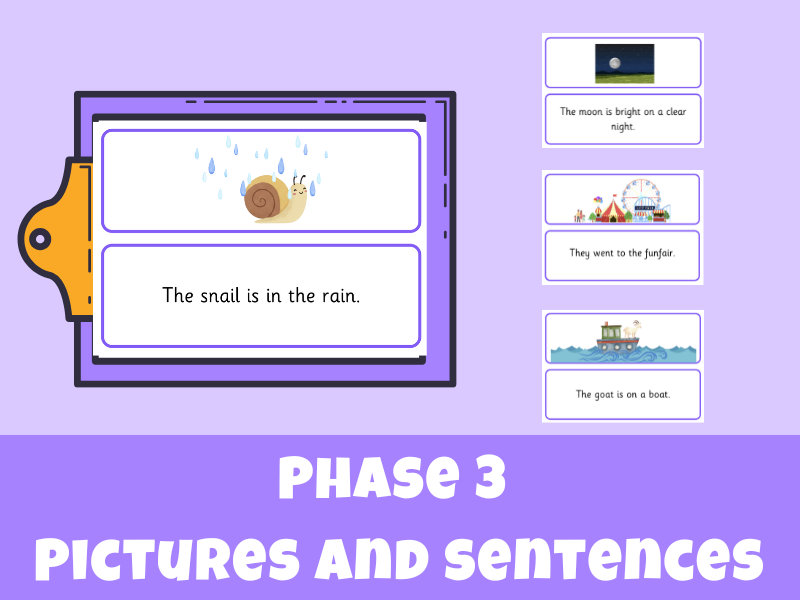 Phase 3 Picture and Sentence Matching Activity – Fun with Phonics!