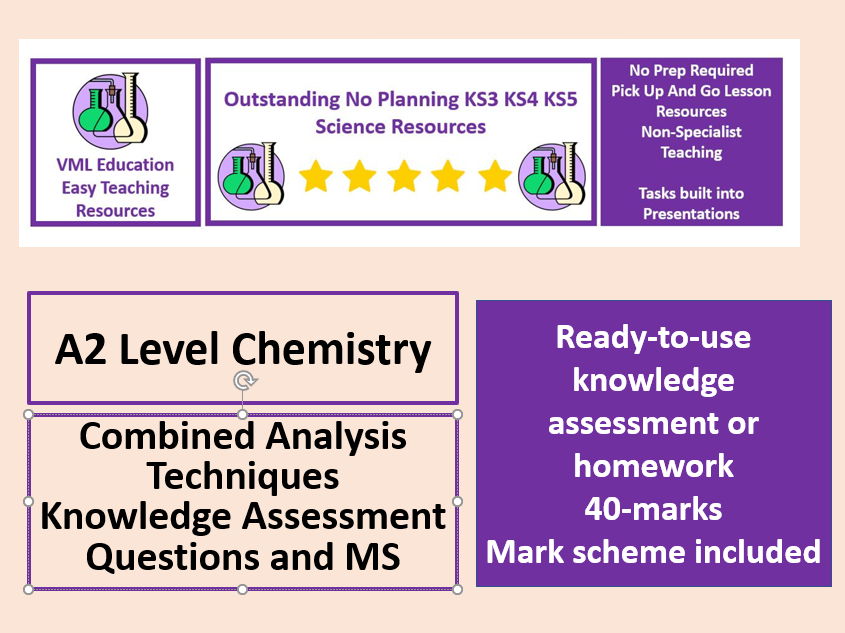 A2 Chemistry Combined Analysis Techniques Questions and Answers