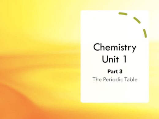 GCSE AQA Chemistry Revision Video Unit 1 - PART 3/3