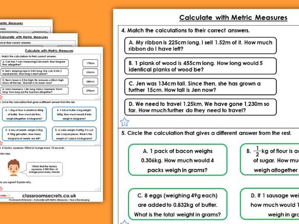 6th grade measurement conversion chart image