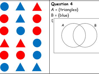 Venn Diagrams Shape Sorting worksheet