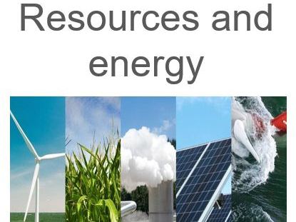 Resources and Energy KS3 topic