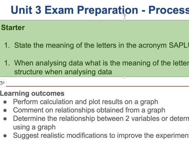 Edexcel IAL Unit 3 Preparation - Lesson 5