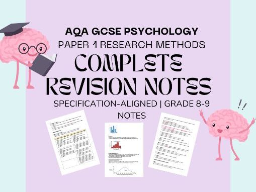 AQA GCSE Psychology – Research Methods Revision Notes