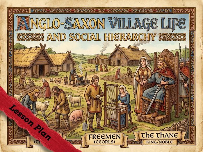 Anglo-Saxon Village Life & Social Hierarchy Lesson Plan | KS2 / Upper Elementary