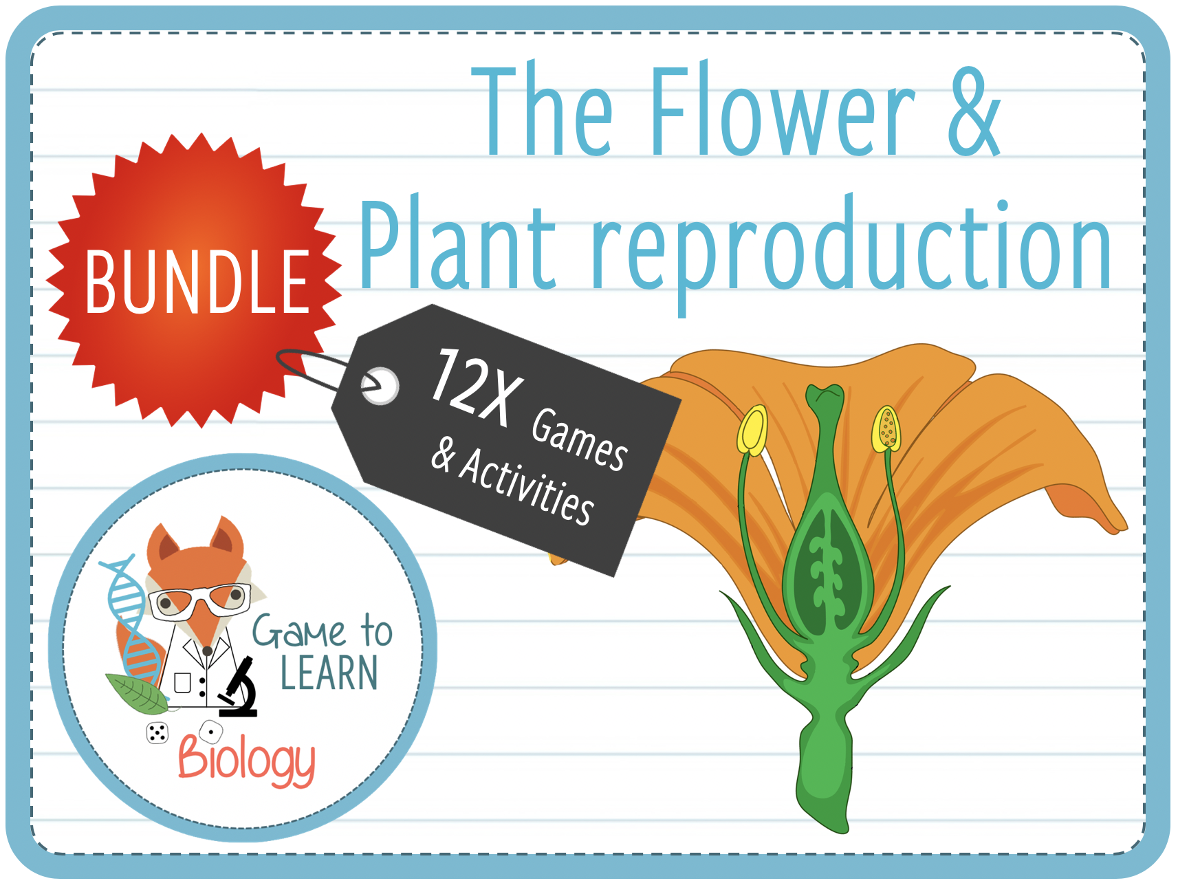 The Flower & Plant Reproduction 12x Games and activities (KS2/3) Teaching Resources