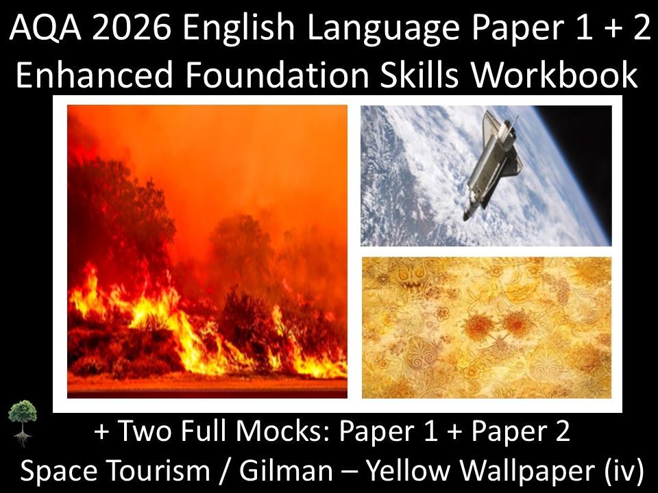AQA 2026 English Language Paper 1 + 2 : Enhanced Foundation Skills Workbook + MODELS