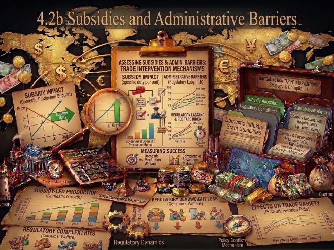 IB Economics 4.2b: Subsidies & Administrative Barriers | Student + Teacher Guide | CBCI