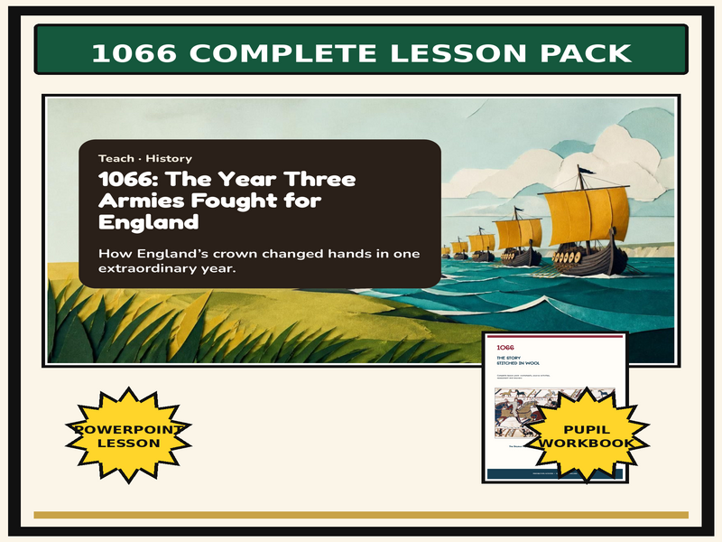 1066 and the Bayeux Tapestry Complete Lesson Pack | Norman Conquest KS2–KS3 History