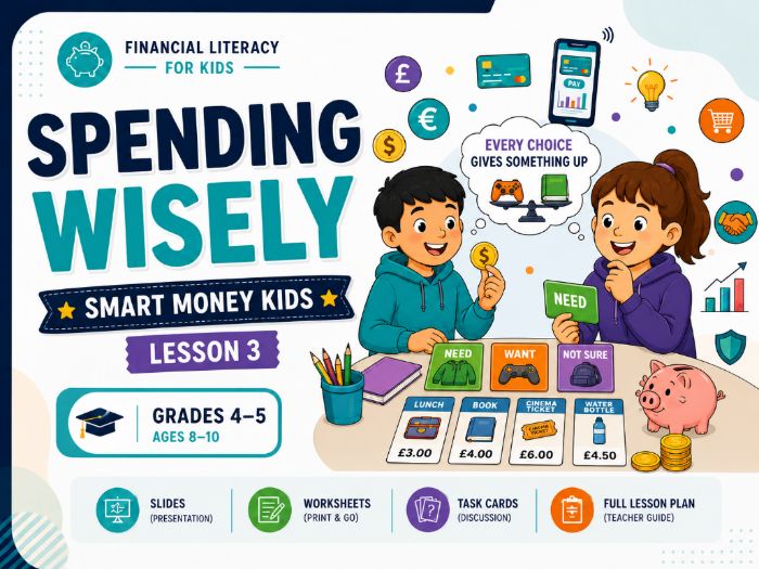 Spending Money Wisely | Financial Literacy Lesson 3 | Years 4–5