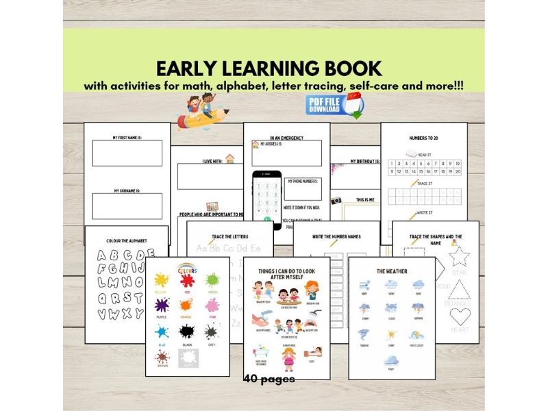 FREE EYFS Early Learning Activity Book | Nursery & Reception