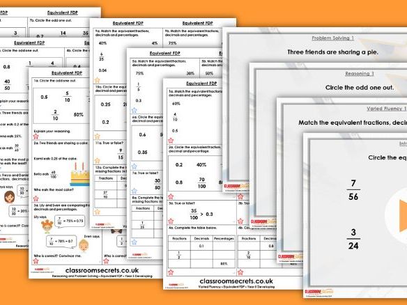 Year 5 Equivalent FDP Spring Block 3 Step 10 Maths Lesson ...