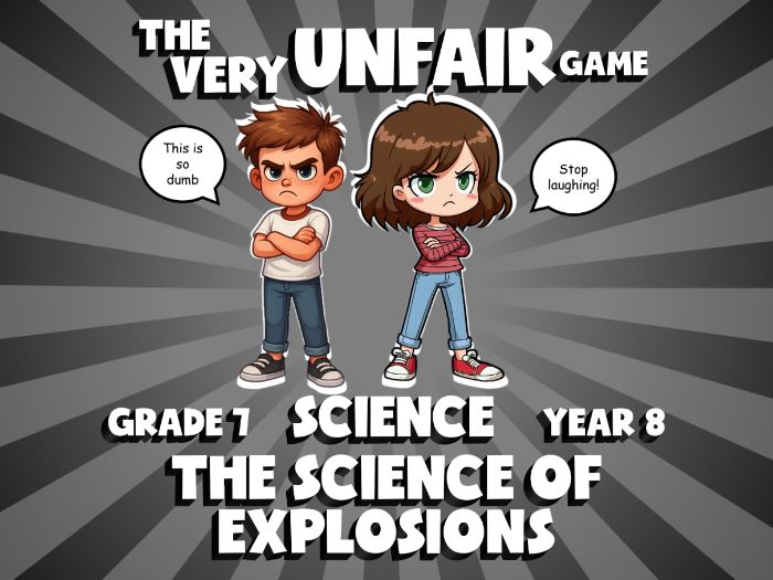 The Science of Explosions VERY UNFAIR GAME | No-Prep Year 8 Science Review Activity