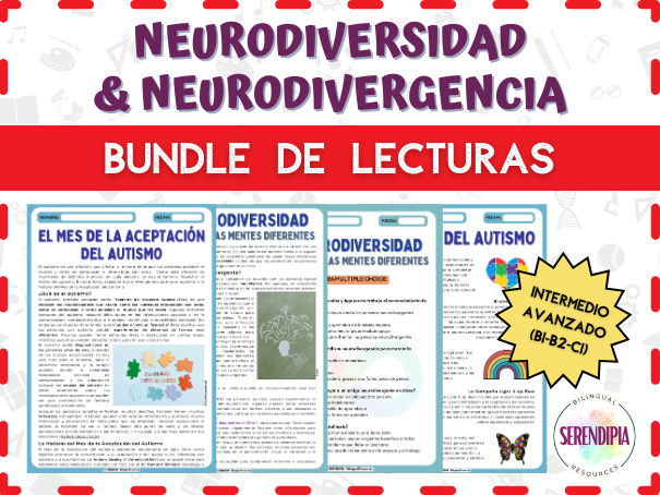 BUNDLE | Neurodiversity Spanish Reading Comprehension | Autismo Dislexia Lectura