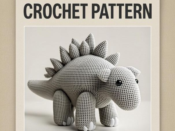 CROCHET PATTERN ANKYLOSAURUS BRUNO