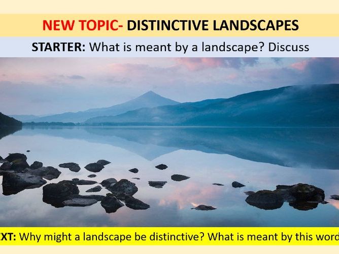 *£1* Distinctive Landscapes- 1. Introduction (OCR-B GCSE Geography)