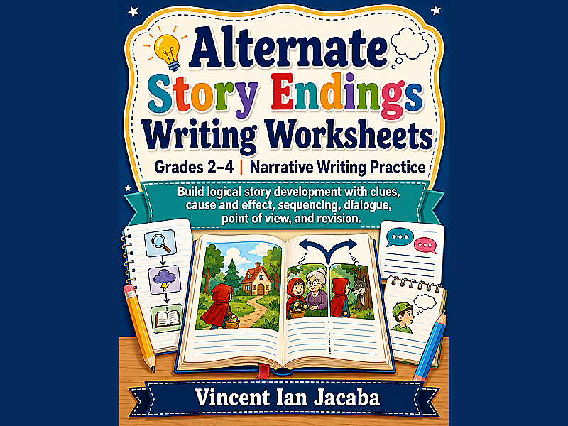 Alternate Story Endings Writing Worksheets – Grades 2–4