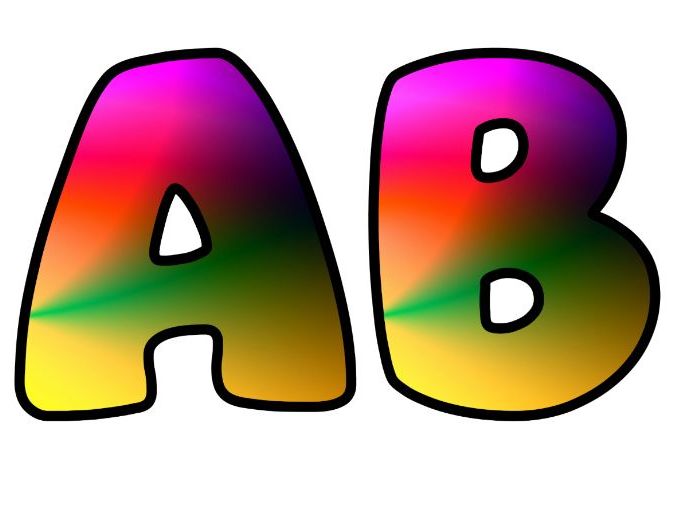 Colorful Abstract Artwork Themed Lettering Set | Classroom Display | Upper & Lowercase, 0-9