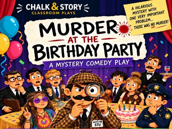 KS2 Mystery Comedy Play Script – Murder at the Birthday Party