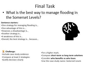 KS3 Rivers: Flood management Somerset Flats