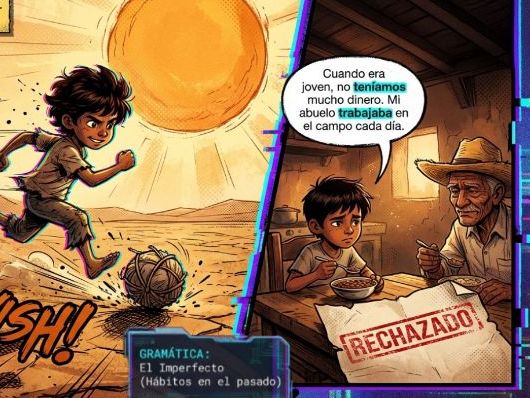GCSE Spanish Reading & Grammar Through Comics – Theme Celebrity Culture