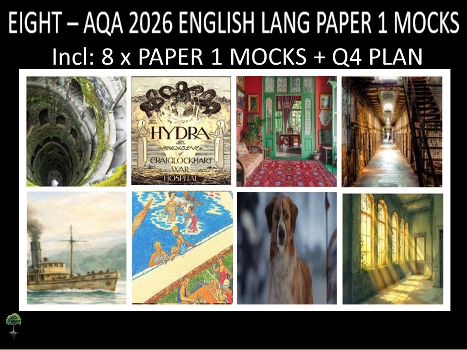 EIGHT - AQA PAPER 1 | 2026 FULL MOCKS | Q4 PLAN