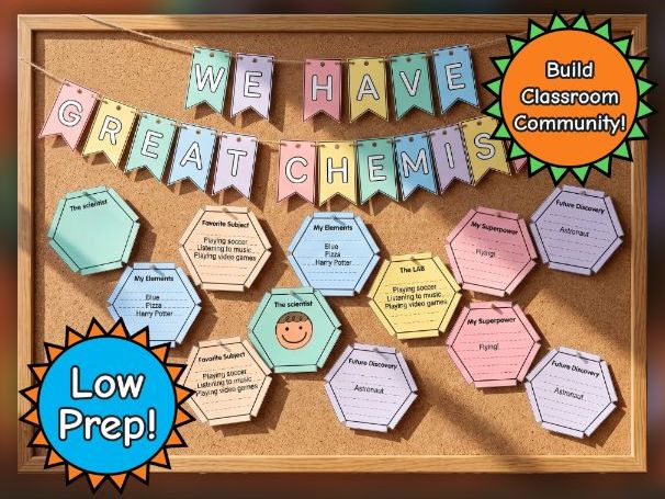 Chemistry of Me Back to School Craft