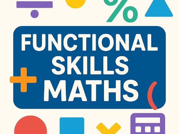 Functional Skills Maths Level 1 Workbook with example questions