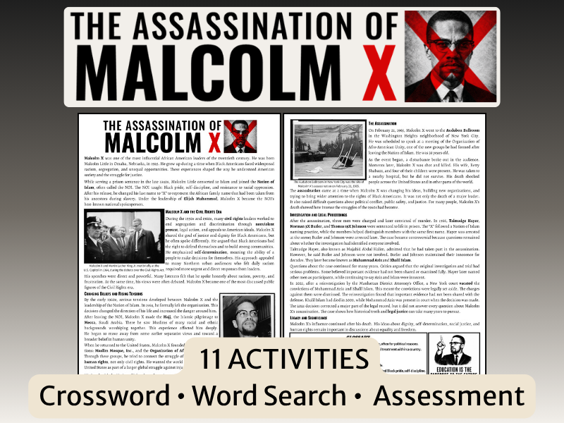 Malcolm X Assassination – KS3 History