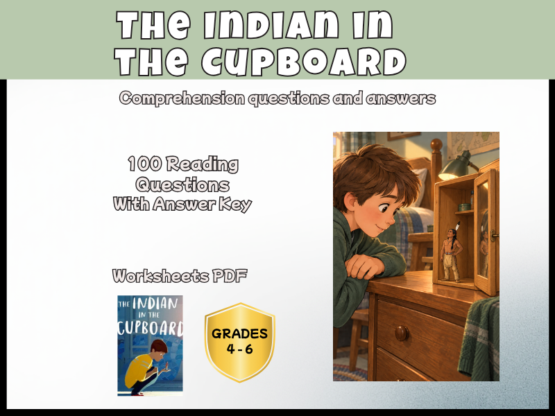 The Indian in the Cupboard Reading Comprehension Questions & Answers | Novel Study KS2 KS3 Years 5–7