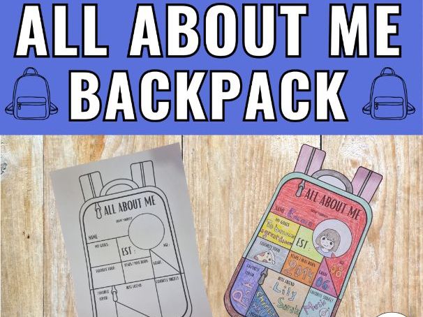 A Backpack All About Me Back to School Art Activity, Get to know me