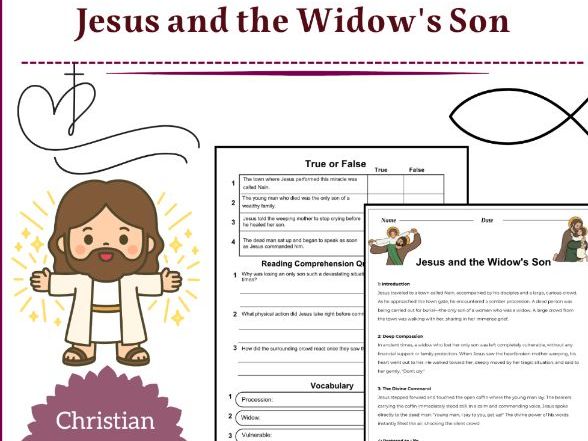 Jesus and the Widow's Son – Reading Comprehension Passages & Questions