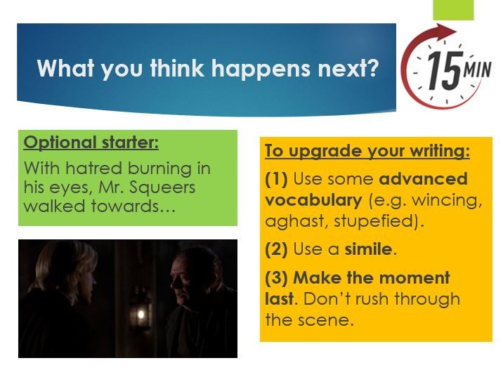 Dickens Lesson - Nicholas vs. Mr Squeers (Year 7)