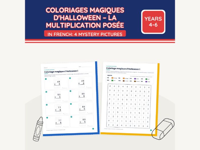 French Halloween Multiply Colour by Code