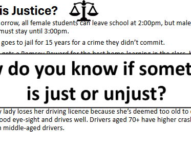 Is justice or forgiveness more important? (RE Peace and Conflict)