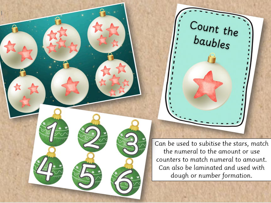 Counting baubles 1-10