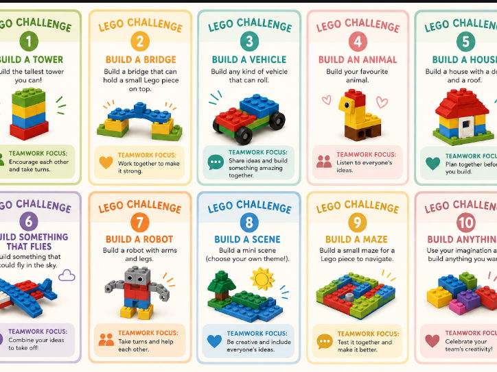 Lego Build Challenge Cards