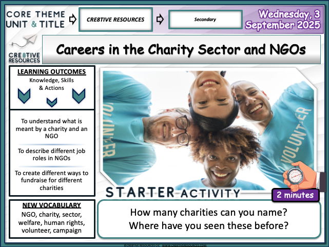 Charity Sector & NGO Careers - Careers Lesson