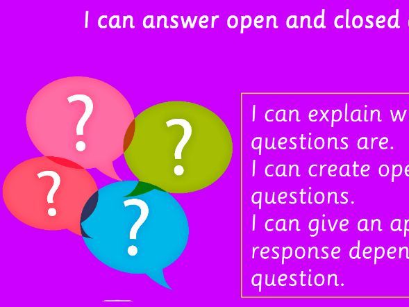 Open and Closed Questions