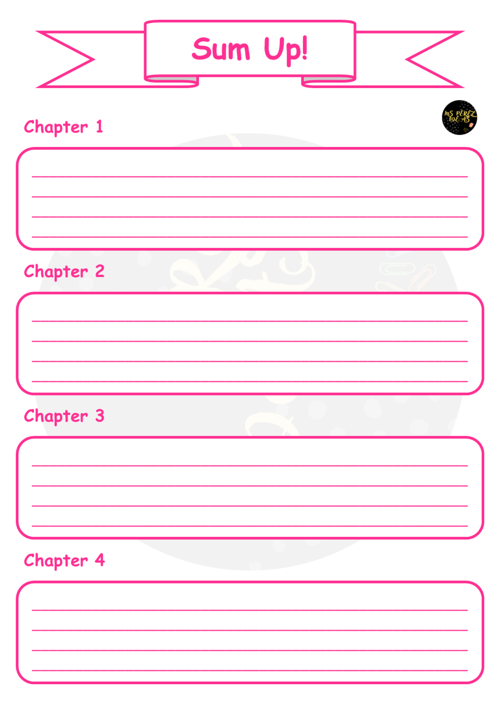 Sum Up A Book Teaching Resources