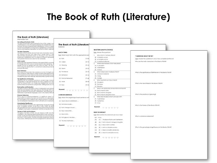 The Book of Ruth (Literature) | Teaching Resources