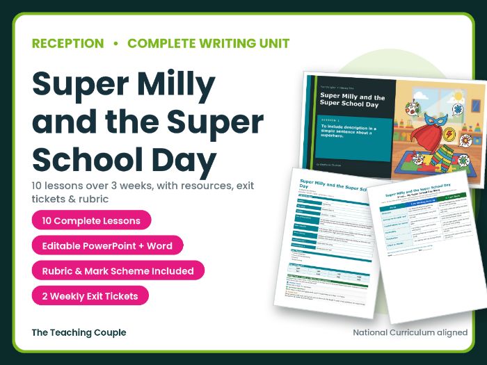 Super Milly and the Super School Day | Reception English Unit
