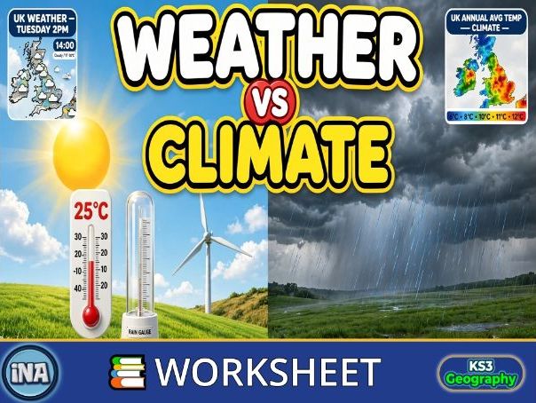 Weather and Climate - KS3 Geography Worksheet