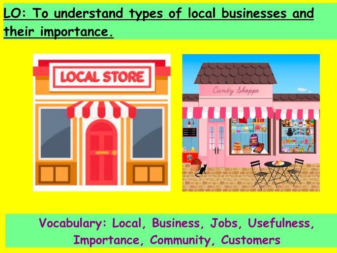 Local Businesses and their Importance (KS2 Lesson)