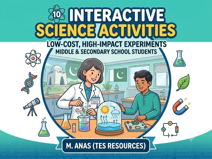 Low-Cost Science Experiments Booklet (10 Physics, Chemistry & Biology Practicals)
