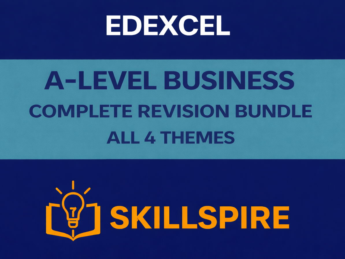 Edexcel A-Level Business Complete Revision Bundle | All 4 Themes | 9BS0