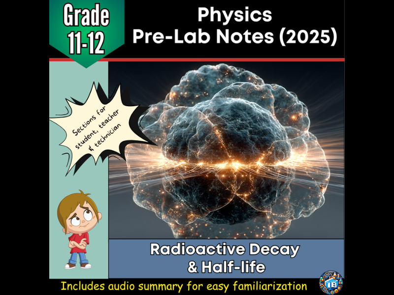 IB DP Physics Radioactive Decay & Half-Life Experiment Pre-Lab Notes 2026