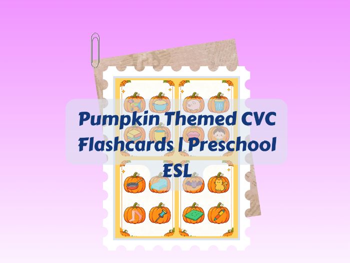 Halloween Pumpkin CVC Flashcards