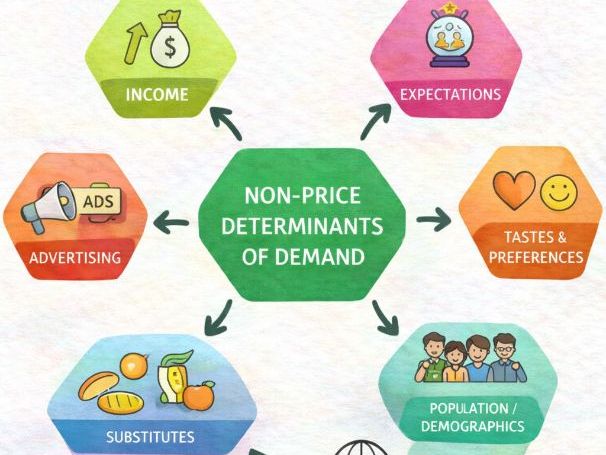 IBDP Economics - Non-Price Determinants of Demand - Classroom display