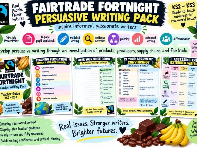Fairtrade Fortnight Persuasive Writing Pack | KS2–KS3
